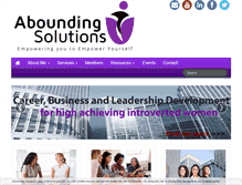 Tablet Screenshot of aboundingsolutions.com